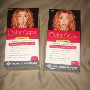 Color oops, hair color remover
